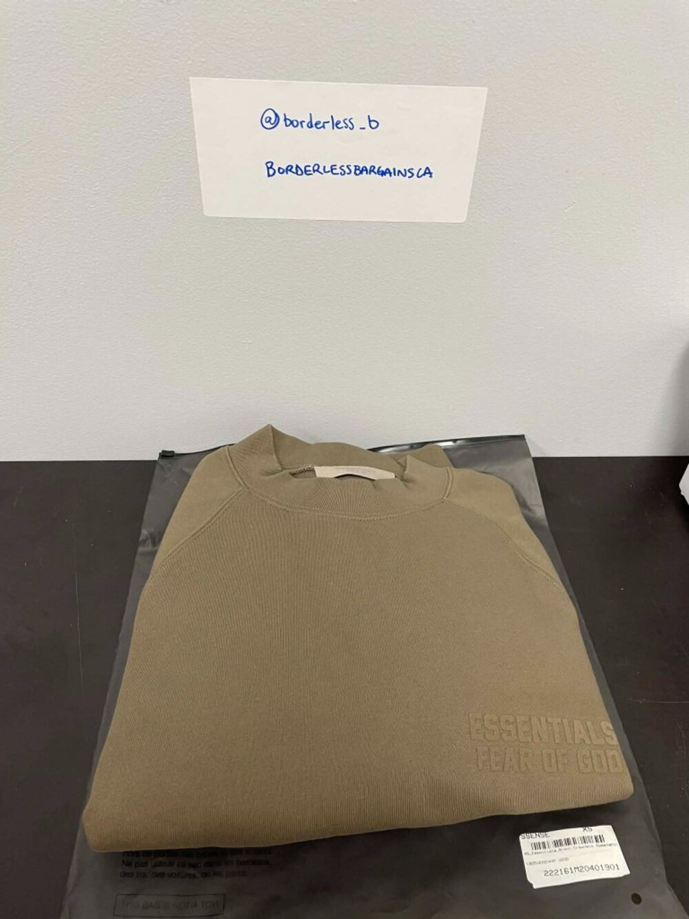 Essentials Fear of God Crewneck Sweatshirt Wood (Regular Fit)